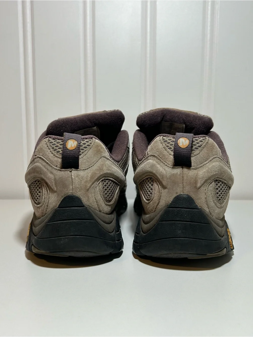 Merrell Moab 2 walnut brown Men's Taupe and Black Trail Hiking Shoe